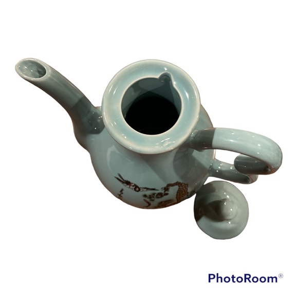 Ceramic tea pot with  6 tea cup’s. - Picture 5 of 7